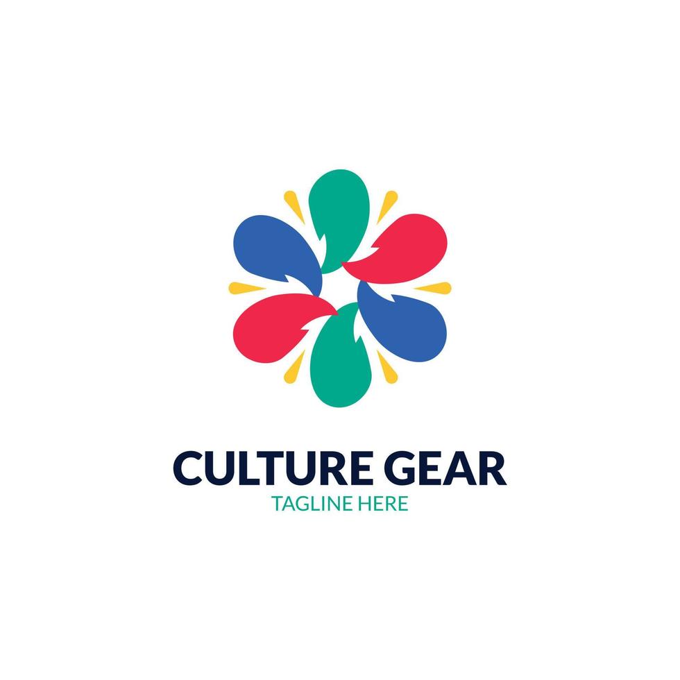 culture logo design template vector