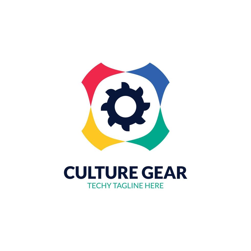 culture logo design template vector