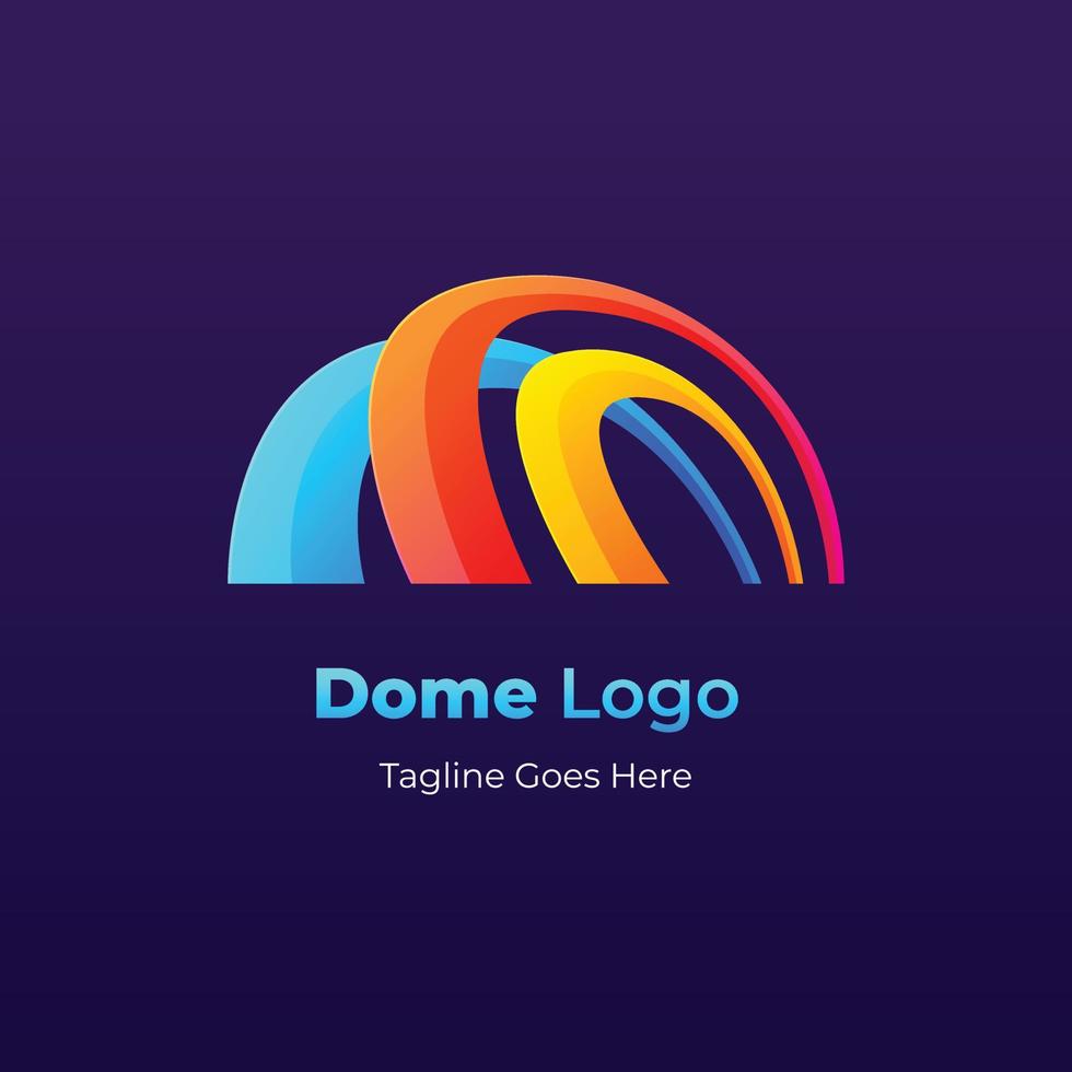 dome logo design template vector