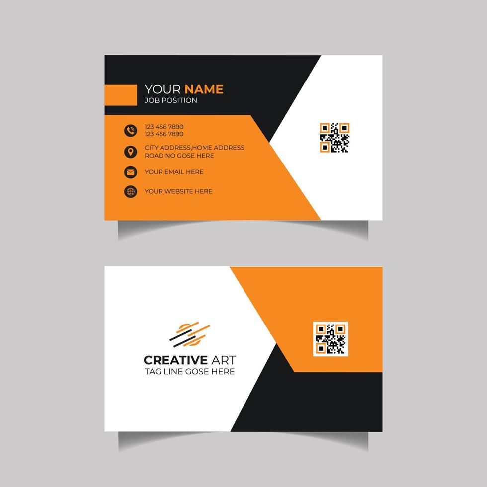 Creative Business Card Design Template vector