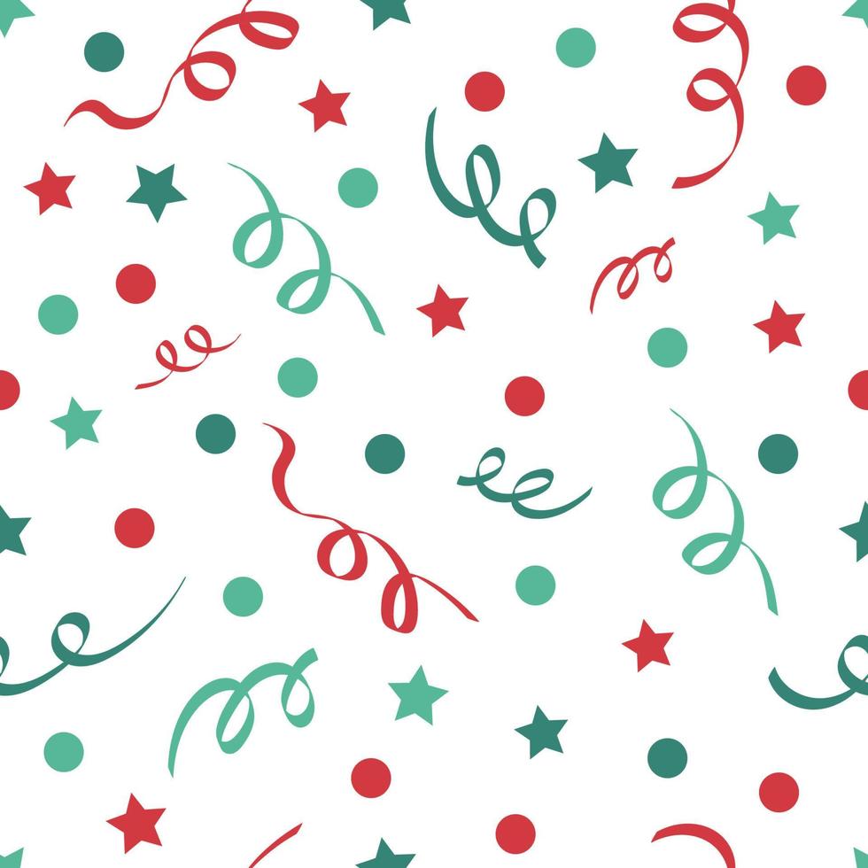 fondo de confeti en tonos navideños vector