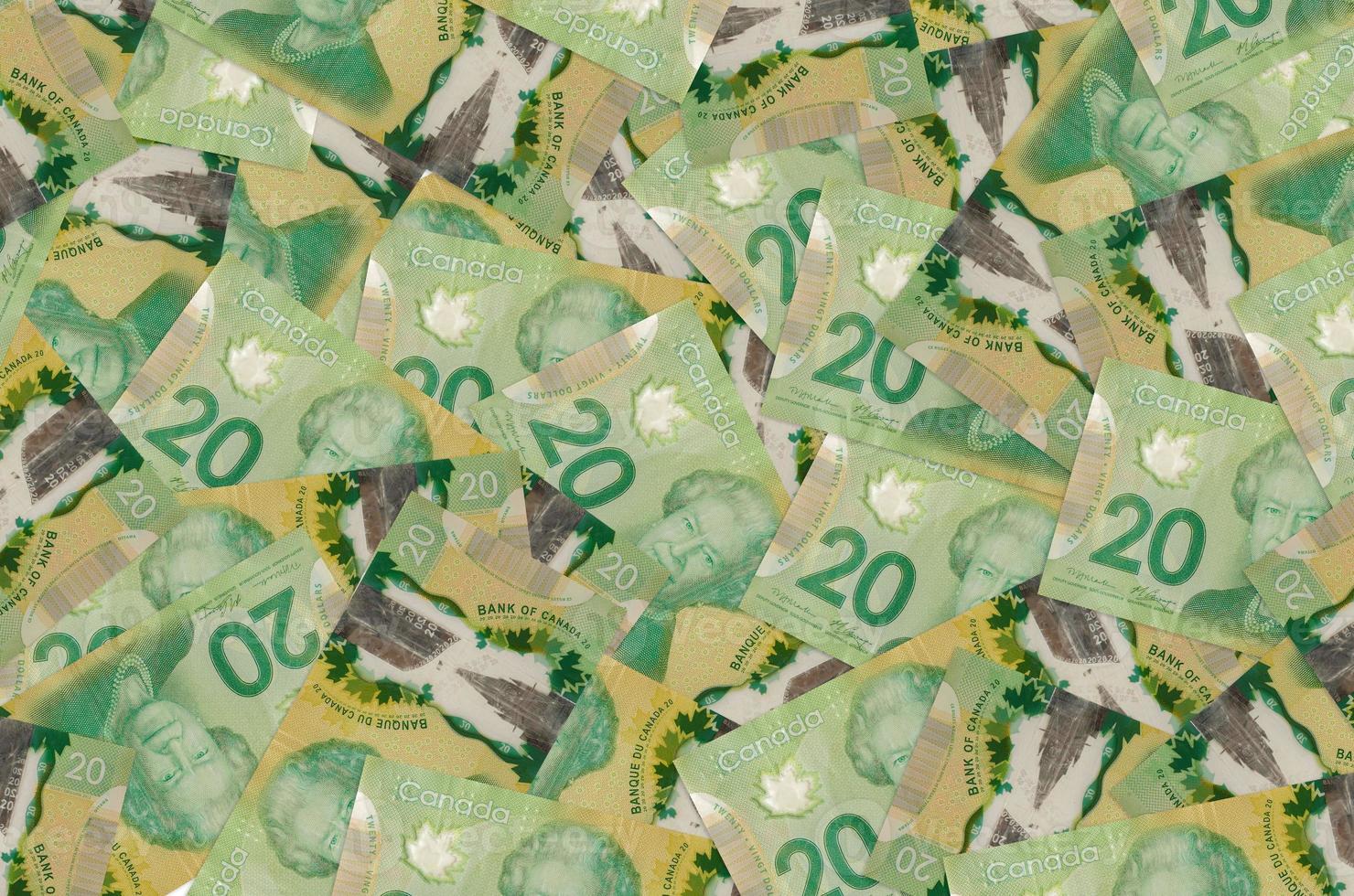 20 Canadian Dollars Bills Lies In Big Pile Rich Life Conceptual canada-canadian-of-dollar-banknotes-money-the-transparent-hq-png