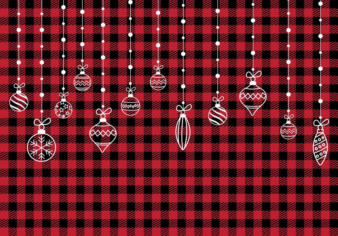 patrón de navidad y año nuevo en buffalo plaid. fondo festivo para diseño e impresión esp10 vector