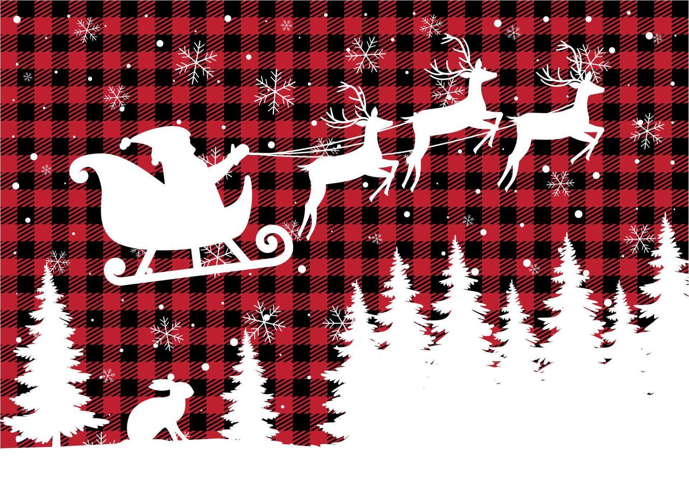 Christmas and New Year pattern at Buffalo Plaid. Festive background for design and print esp10 vector