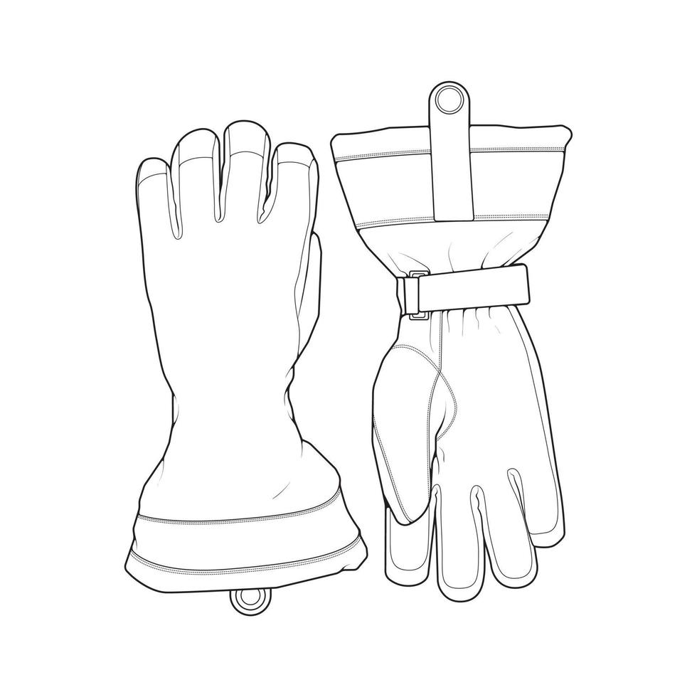 Isolated object of glove and winter icon. Set of glove and equipment vector icon for stock.