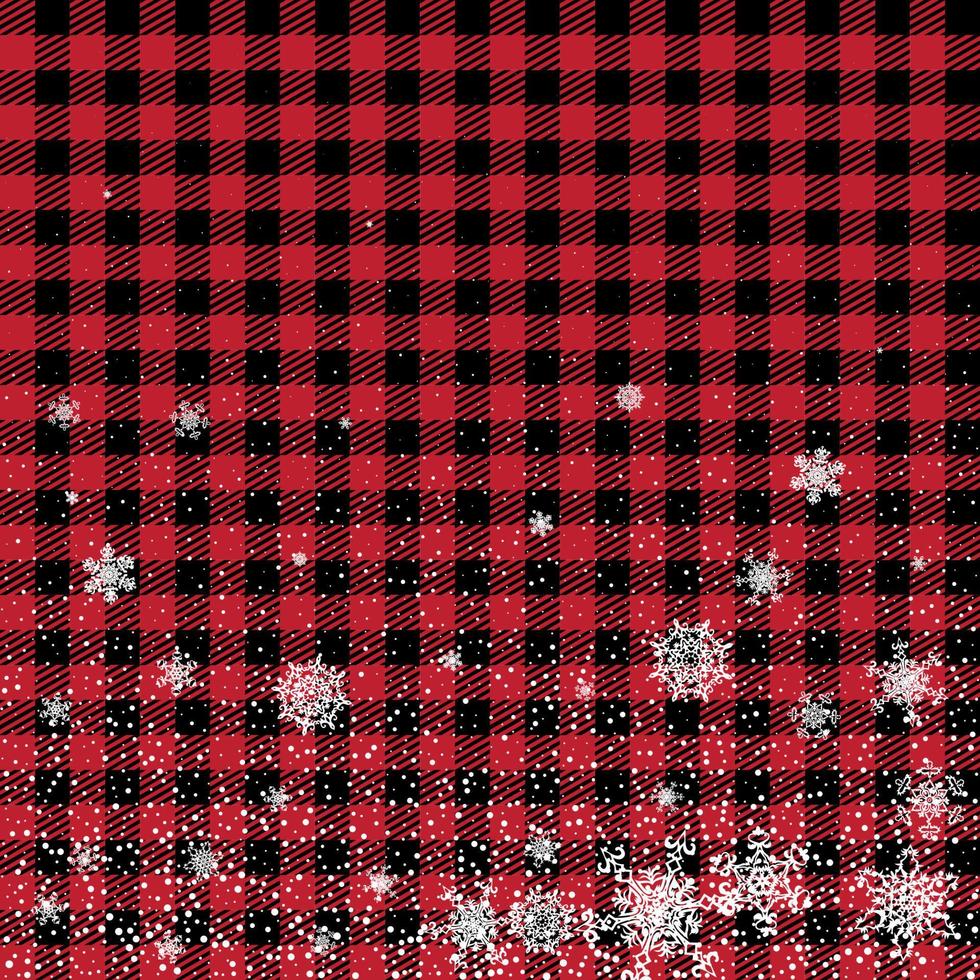 Christmas and New Year pattern at Buffalo Plaid. Festive background for design and print esp10 vector