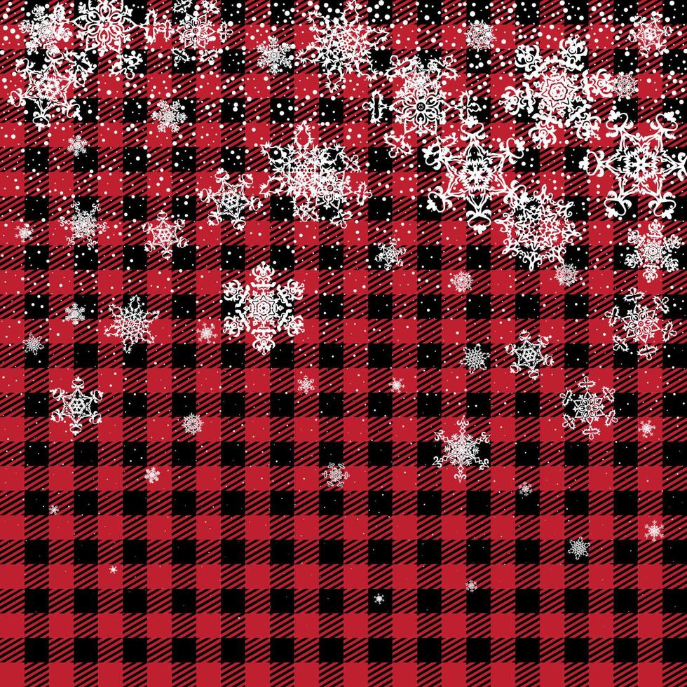 patrón de navidad y año nuevo en buffalo plaid. fondo festivo para diseño e impresión esp10 vector