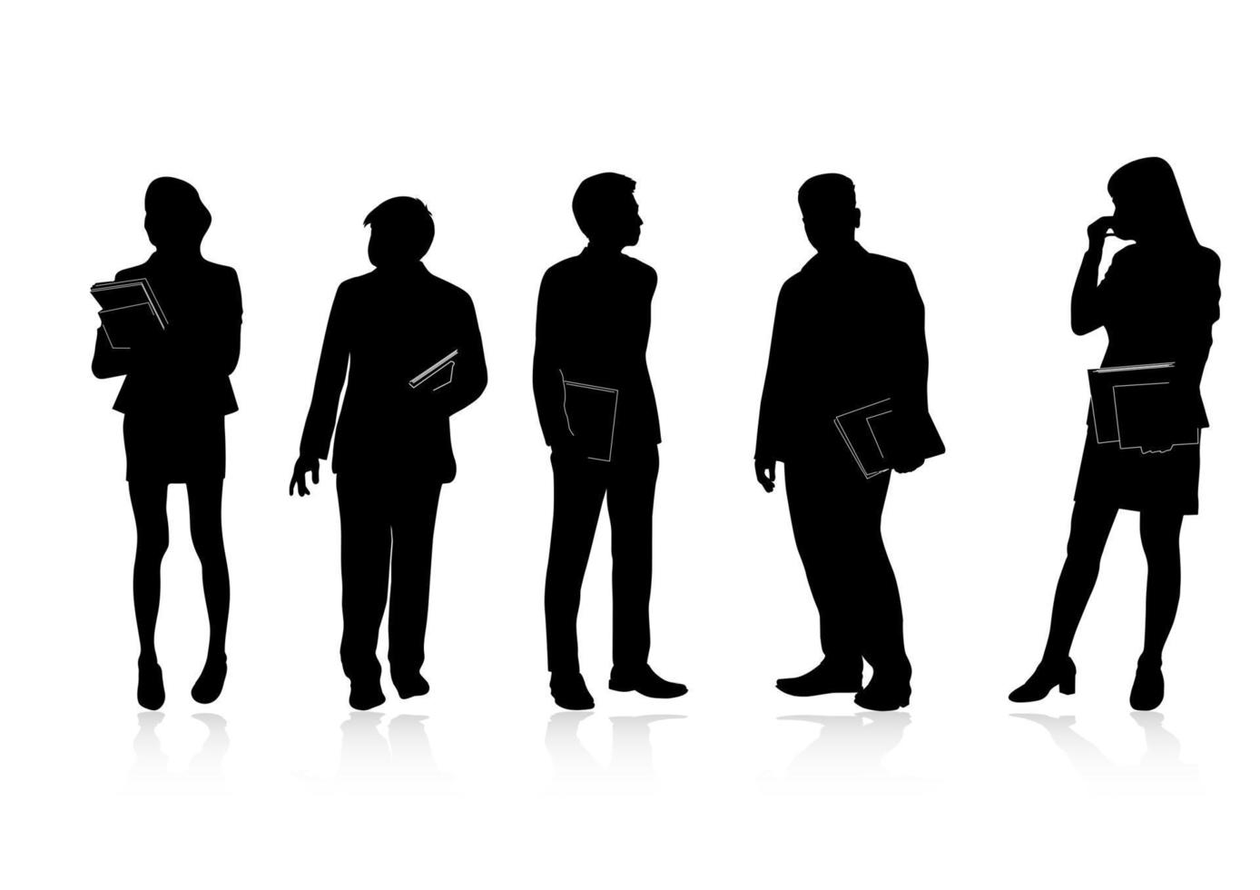 Business people with white background vector illustration
