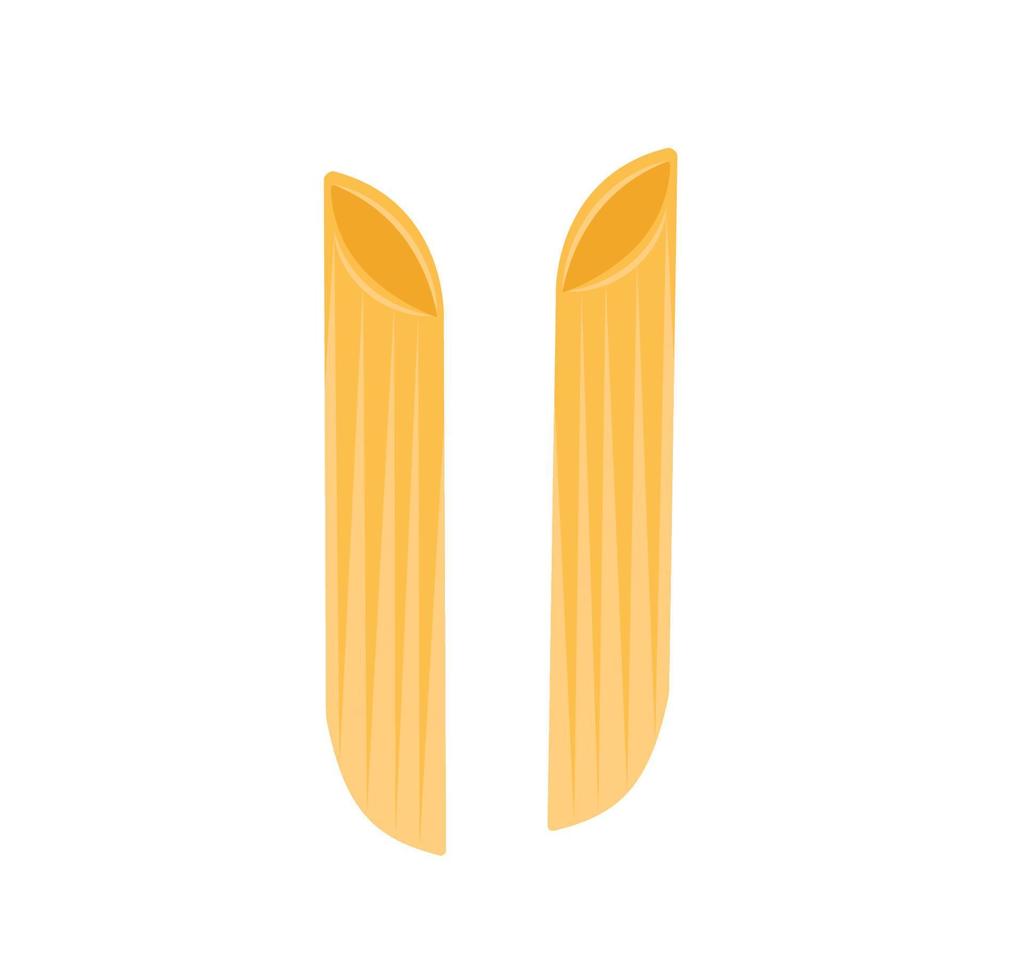 tipos de pasta, fideos italianos y macarrones. restaurante delicioso menú. ilustración de pasta de dibujos animados de estilo plano vectorial aislado sobre fondo blanco vector