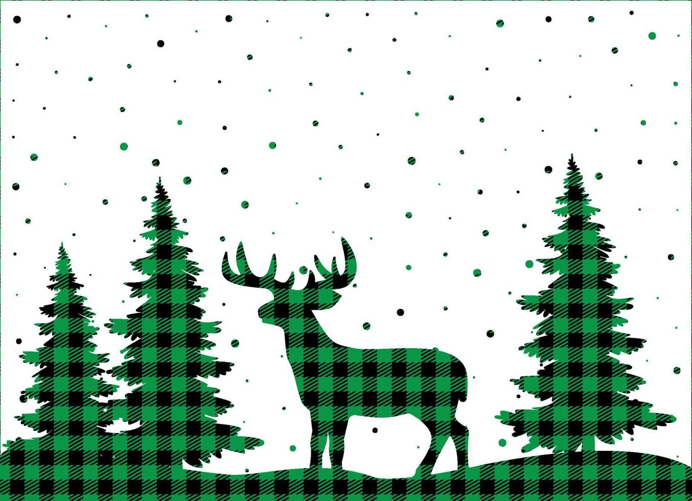 Christmas and New Year pattern at Buffalo Plaid. Festive background for design and print esp10 vector