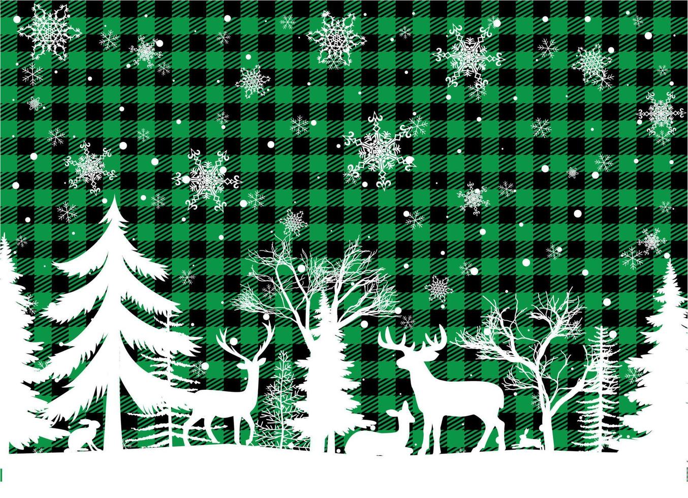 Christmas and New Year pattern at Buffalo Plaid. Festive background for design and print esp10 vector