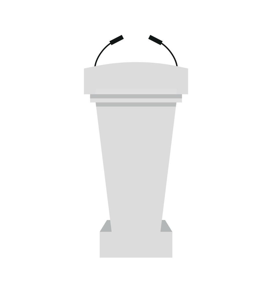 Tribune podium rostrum speech stand. Vector illustration