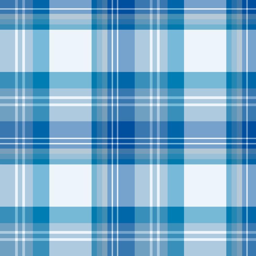 Seamless pattern in blue colors for plaid, fabric, textile, clothes, tablecloth and other things. Vector image.