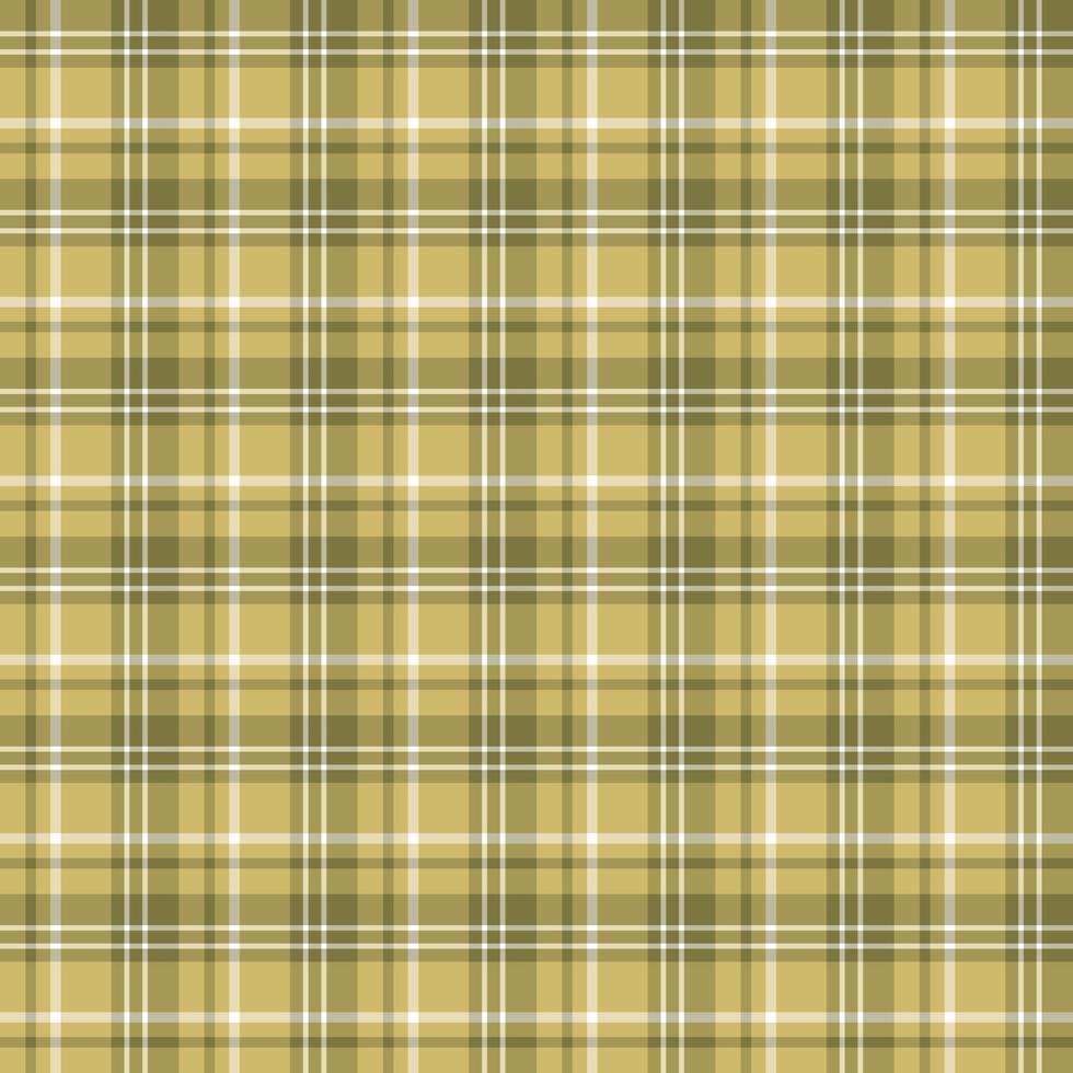 Seamless pattern in swamp green, beige and white colors for plaid, fabric, textile, clothes, tablecloth and other things. Vector image.