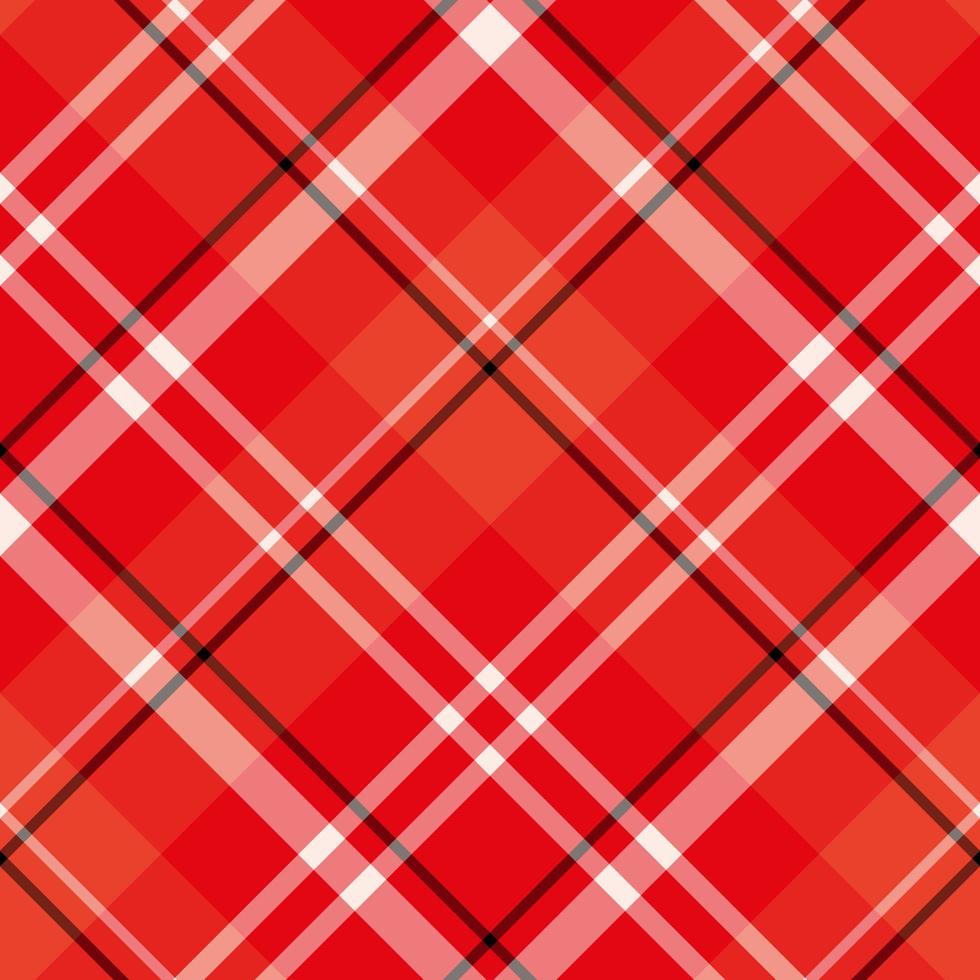Seamless pattern in simple red and orange colors for plaid, fabric, textile, clothes, tablecloth and other things. Vector image. 2