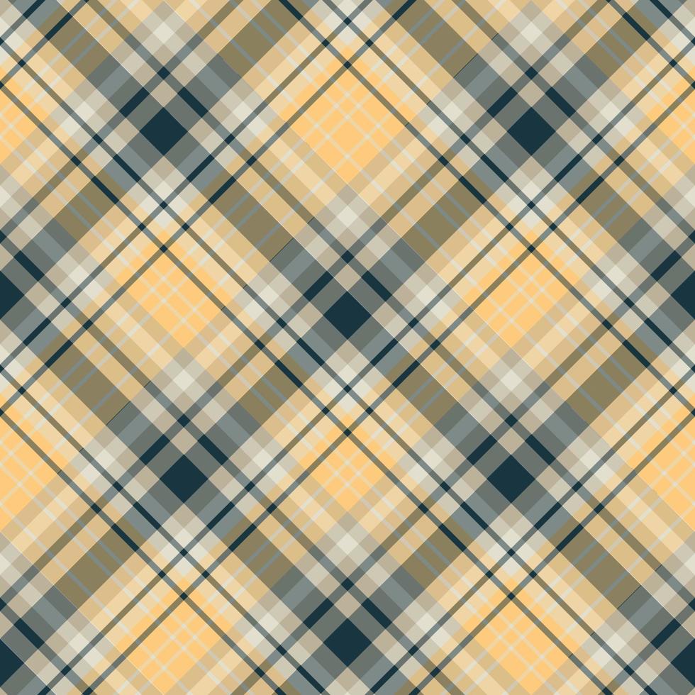 patrón impecable en colores amarillo, beige y gris para tela escocesa, tela, textil, ropa, mantel y otras cosas. imagen vectorial 2 vector