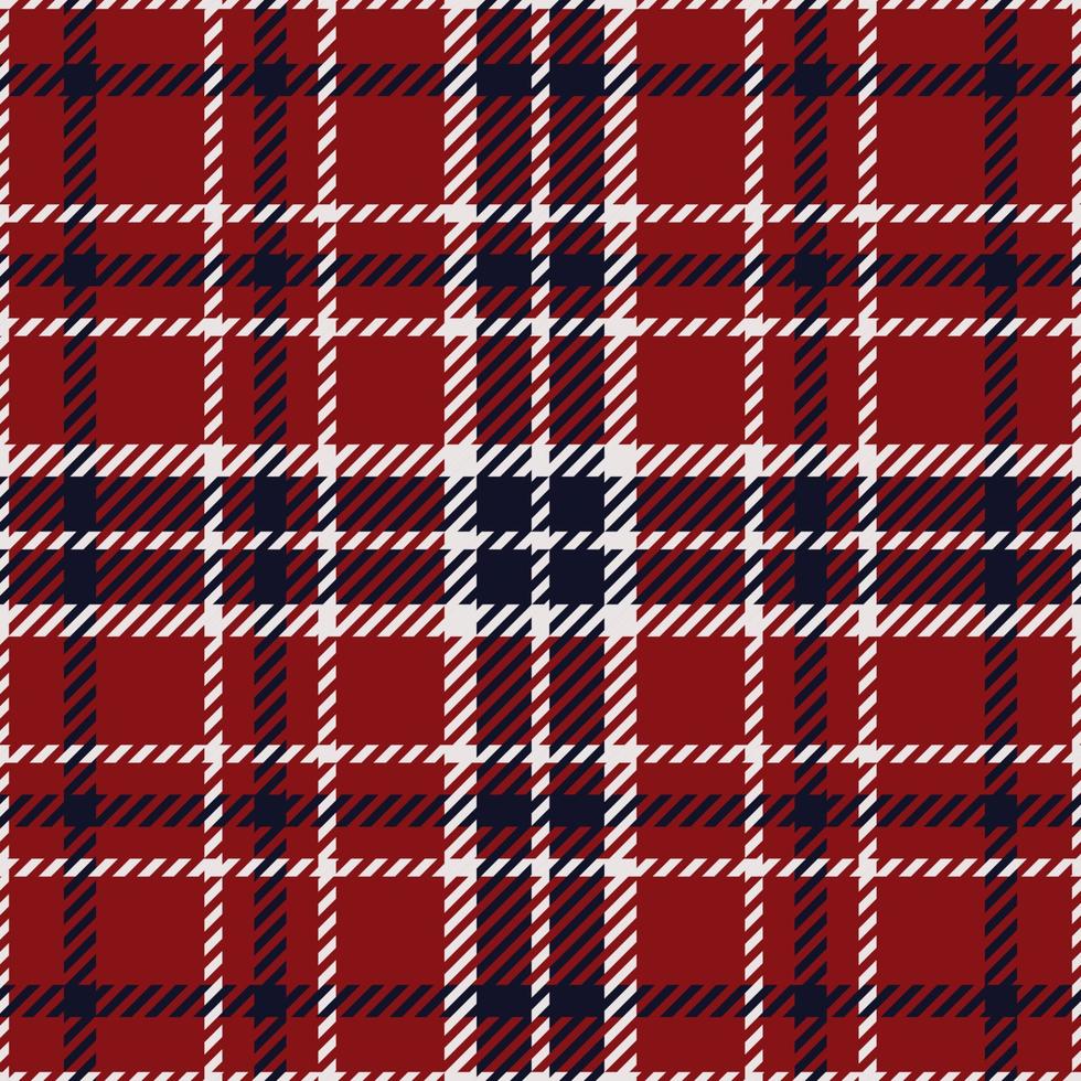 Plaid or tartan pattern. Texture in red, blue and white vector