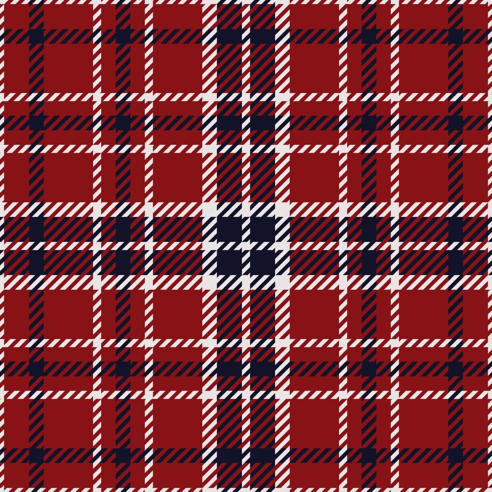 Plaid or tartan pattern. Texture in red, blue and white vector