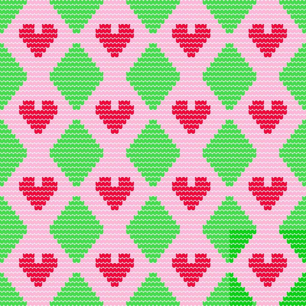 Hand drawn vector seamless pattern of knitting texture for the background of the postcards, invitations, wallpapers, banners and fabric pattern.