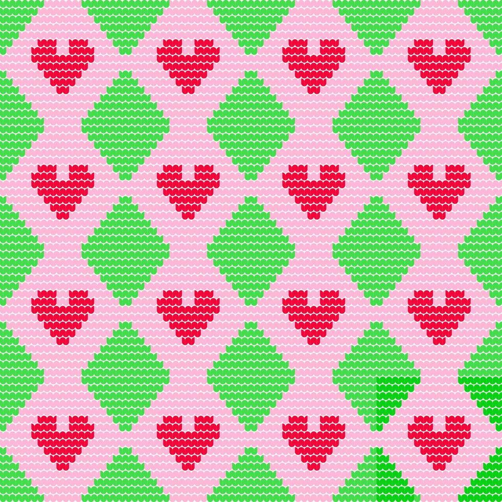 Hand drawn vector seamless pattern of knitting texture for the background of the postcards, invitations, wallpapers, banners and fabric pattern.