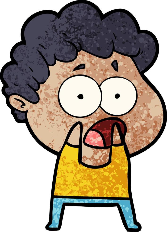 Vector man character in cartoon style