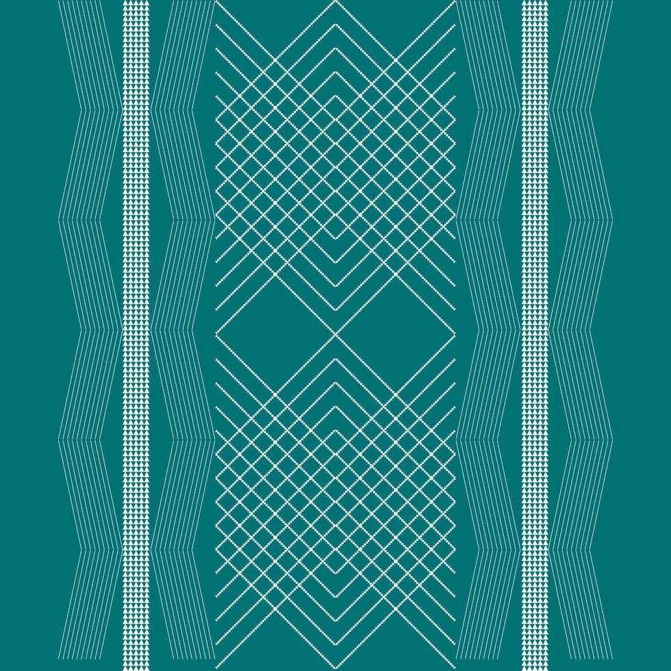 Geometric ethnic oriental seamless pattern traditional Design for background,carpet,wallpaper.clothing,wrapping,Batik fabric,Vector illustration.embroidery style vector