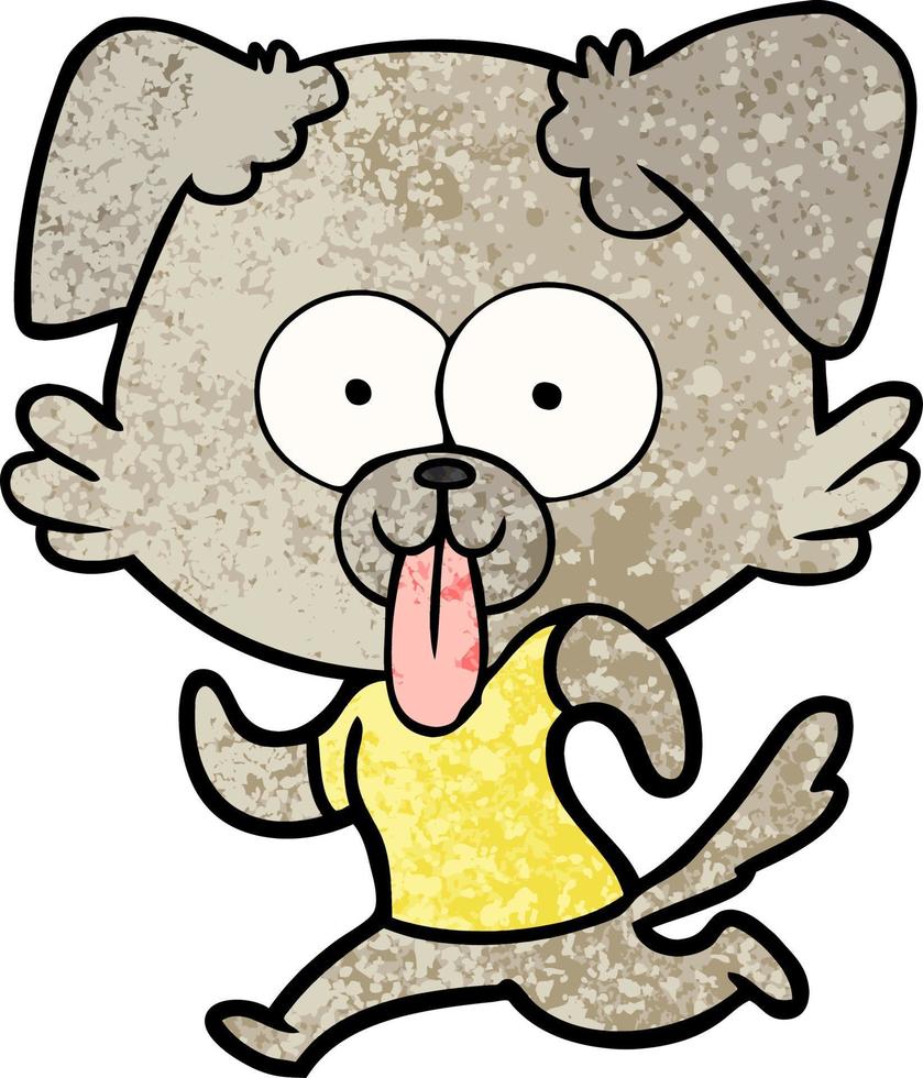 Vector dog character in cartoon style