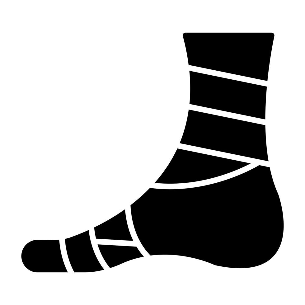 Premium download icon of foot bandage vector