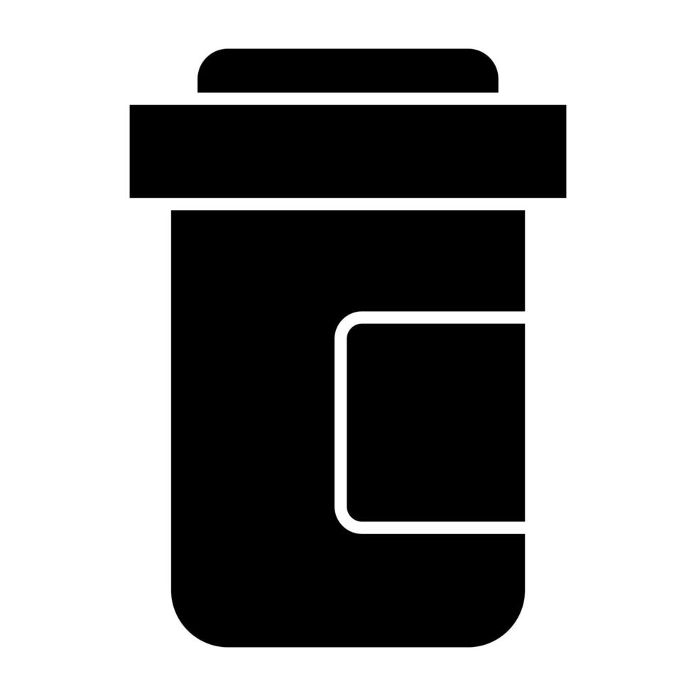 An editable design icon of sample tube, lab apparatus vector