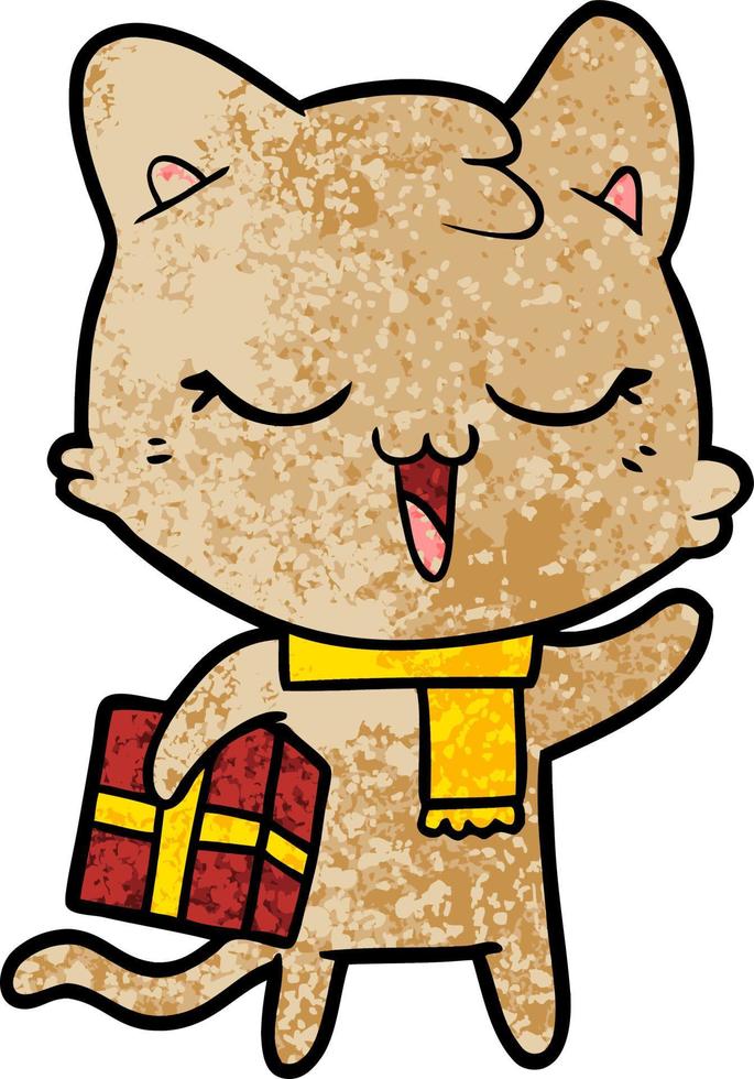 Vector cat character in cartoon style