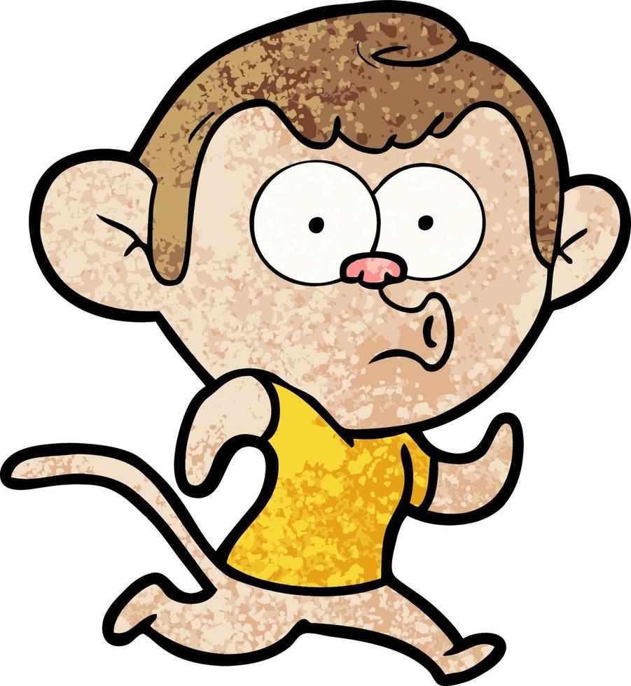 Vector monkey character in cartoon style