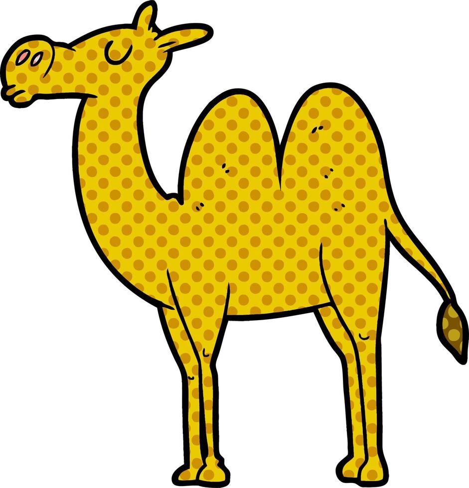 cartoon cute camel vector