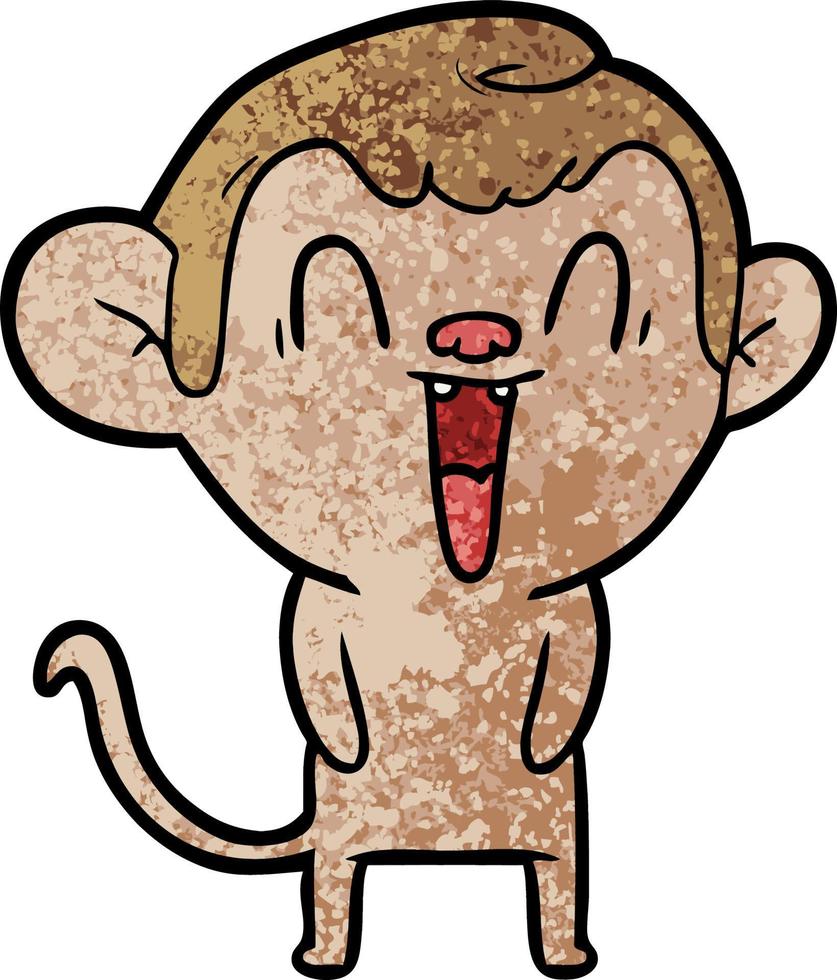 Vector monkey character in cartoon style