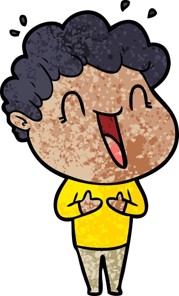 Vector boy character in cartoon style