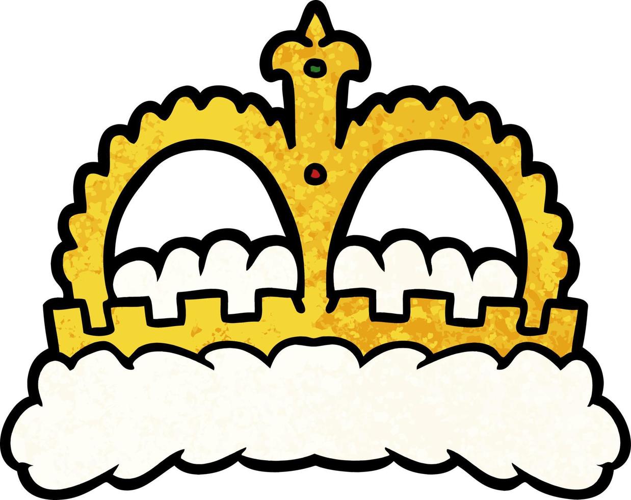 cartoon royal crown vector