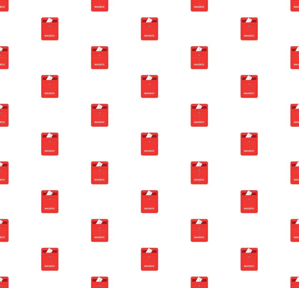 mailbox icon pattern. Seamless mailbox pattern on white background. vector