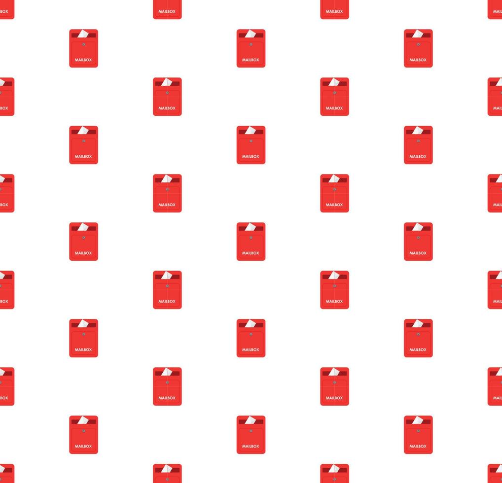 mailbox icon pattern. Seamless mailbox pattern on white background. vector