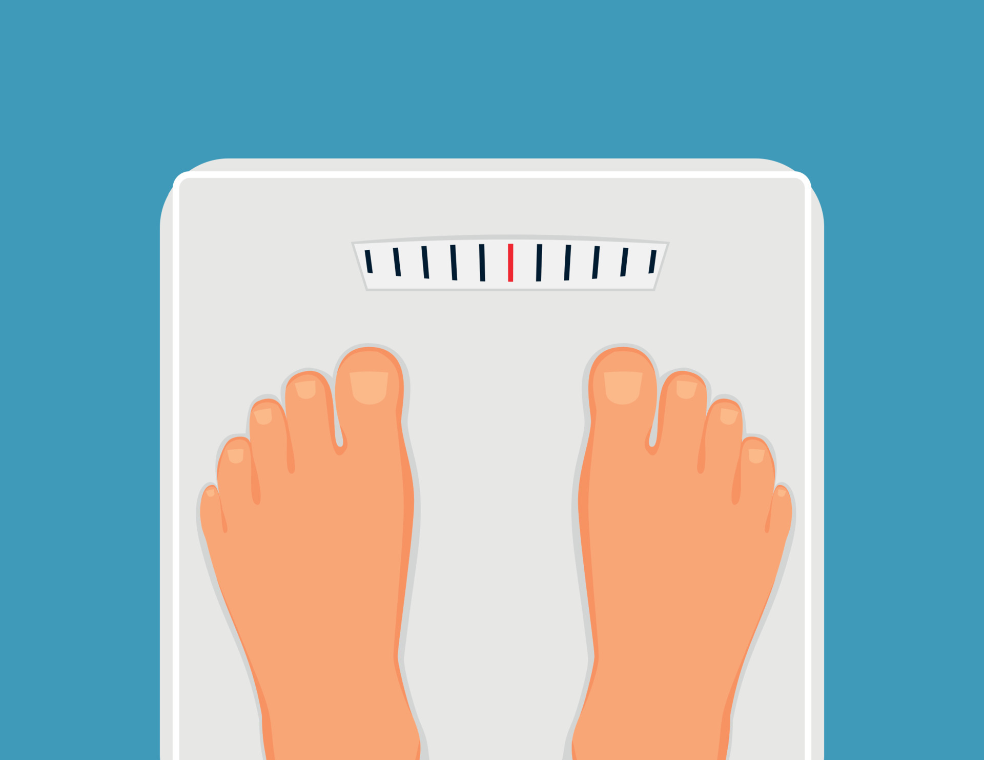 bathroom scales for weighing human weight. healthy lifestyle concept Stock  Photo - Alamy