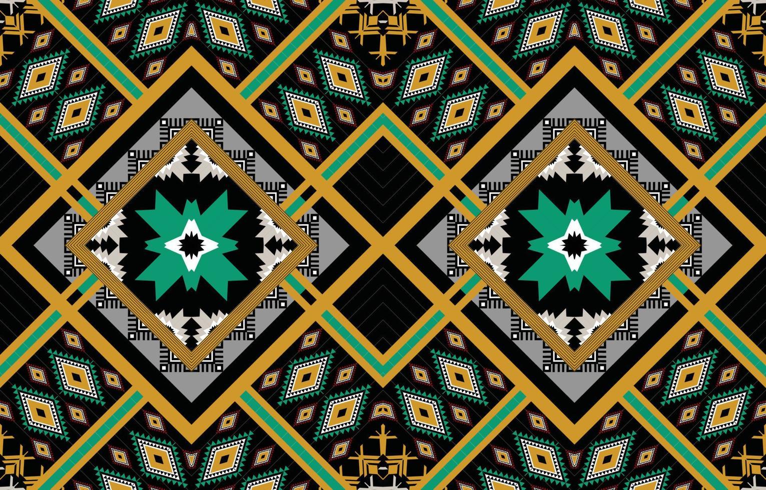 Geometric ethnic American, western, Aztec motif pattern style. seamless pattern design for fabric, curtain, background, sarong, wallpaper, clothing, wrapping, Batik, tile,interior.Vector illustration. vector