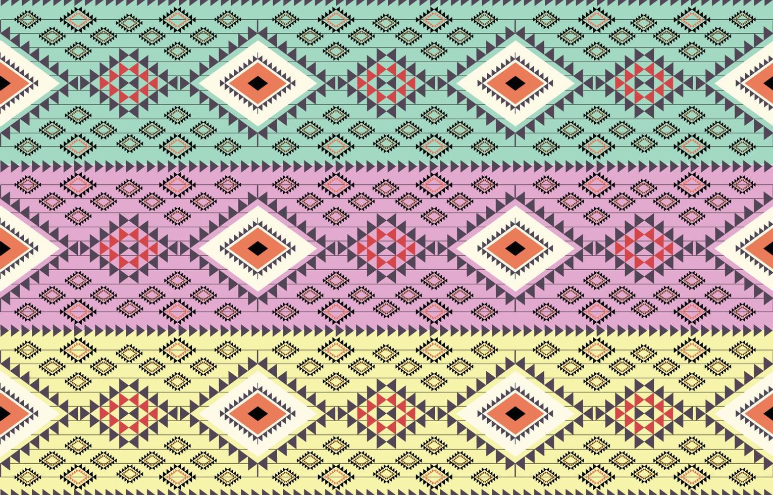 patrón étnico geométrico oriental y occidental. americano, azteca, motivo, tribal, patrón textil. diseño para tela, cortina, fondo, alfombra, papel pintado, ropa, envoltura, vector de motivo de mosaico.textil.