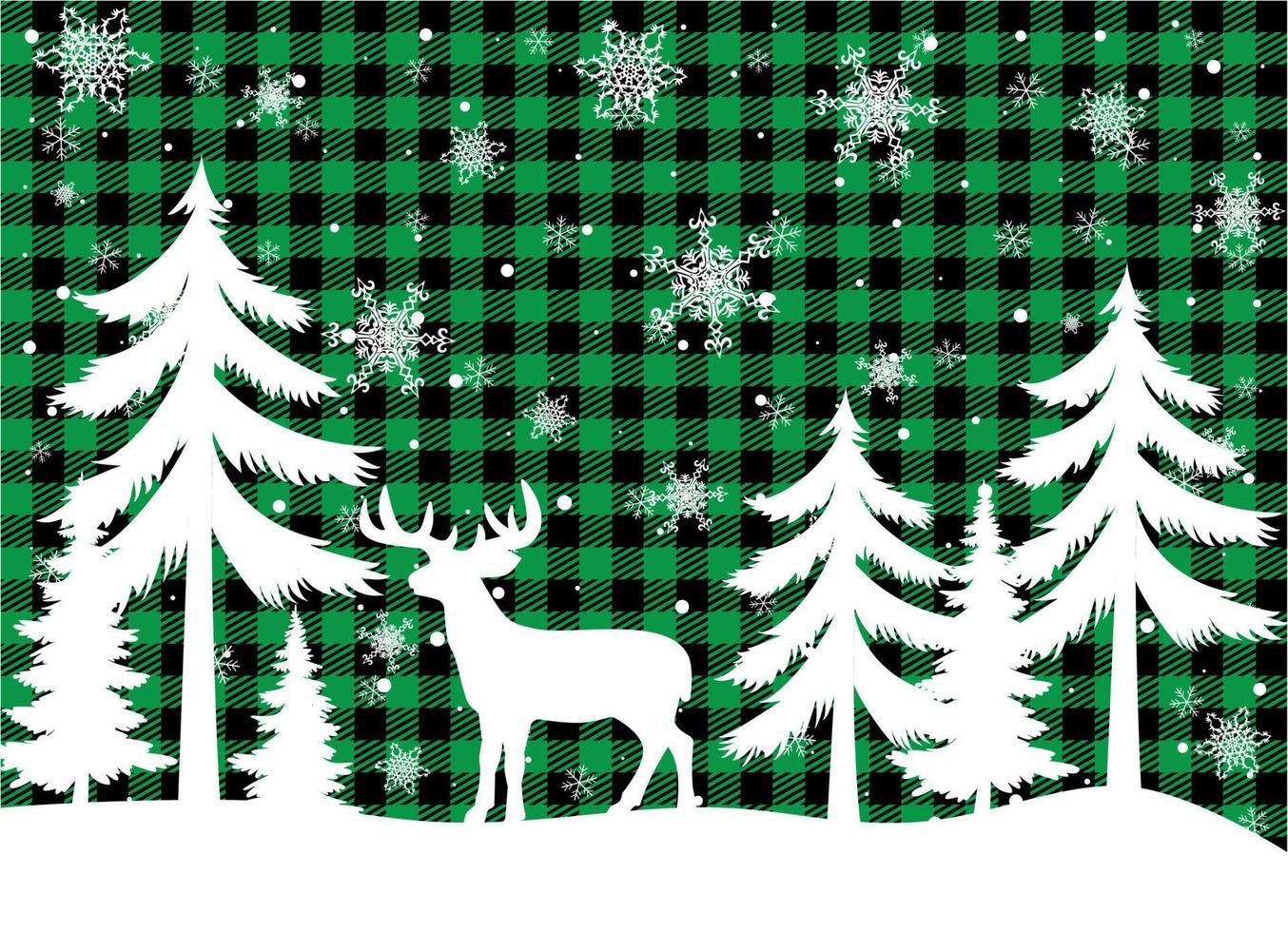 patrón de navidad y año nuevo en buffalo plaid. fondo festivo para diseño e impresión esp10 vector