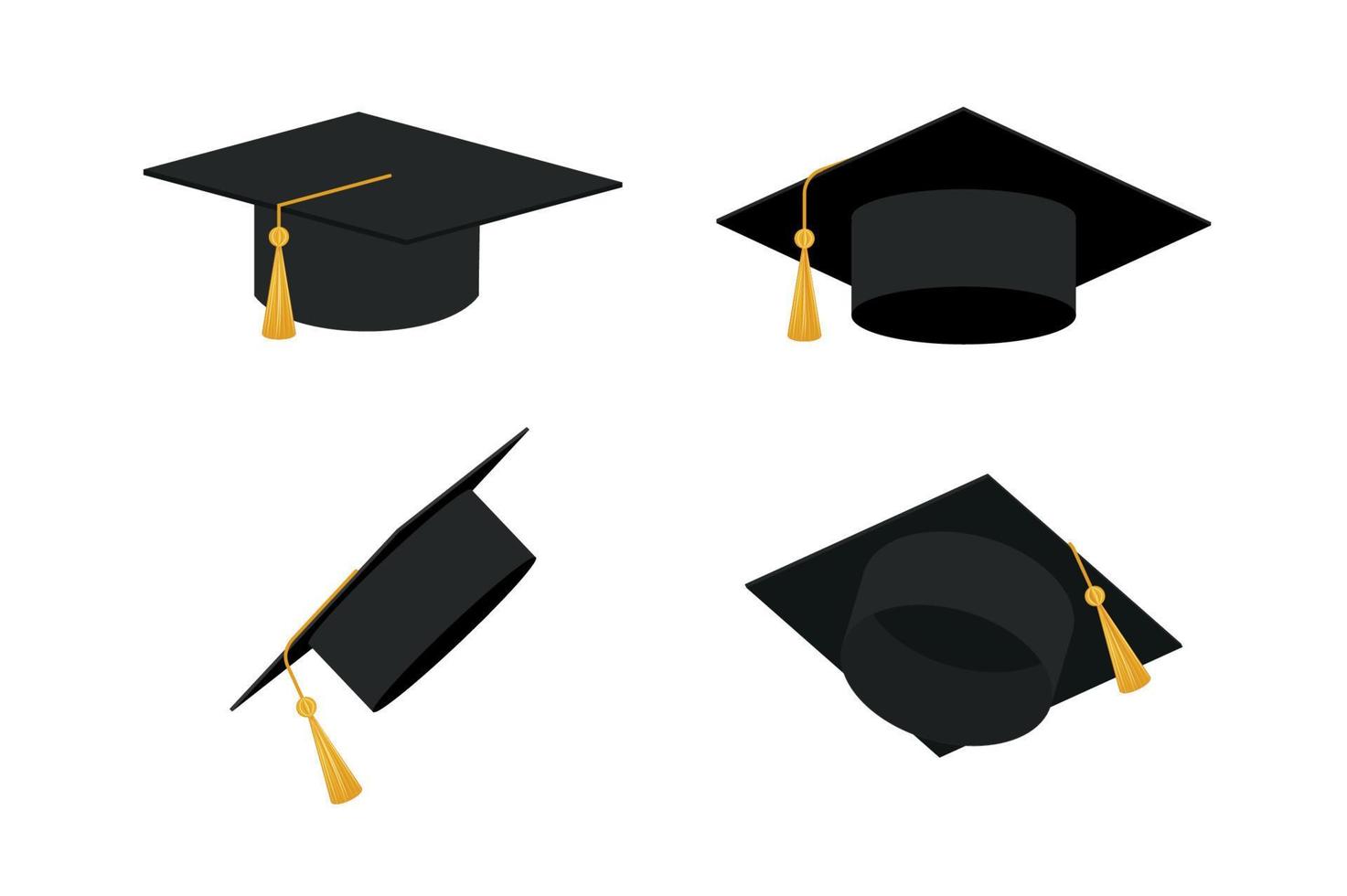 Graduation cap vector isolated on white background. Icon Graduation cap.