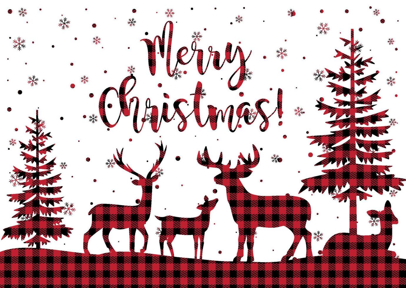 Christmas and New Year pattern at Buffalo Plaid. Festive background for design and print esp10 vector