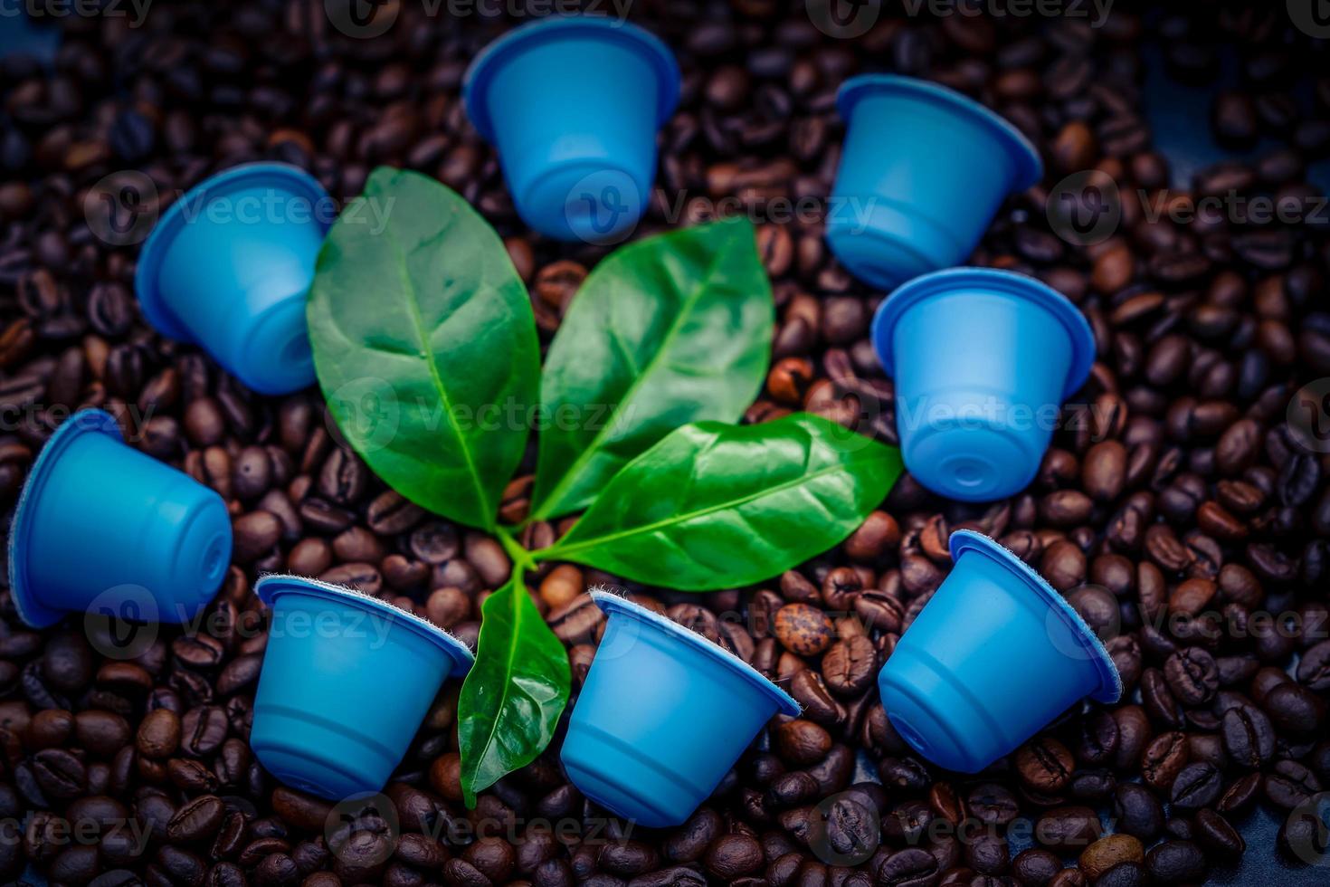 freshly roasted brown coffee beans photo