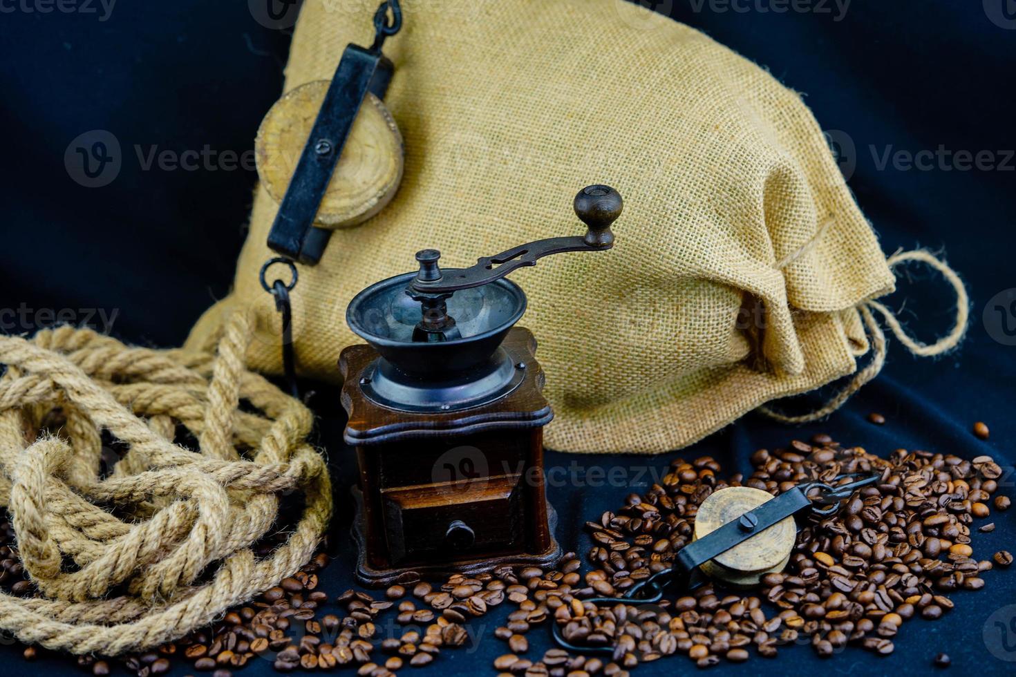 freshly roasted brown coffee beans photo