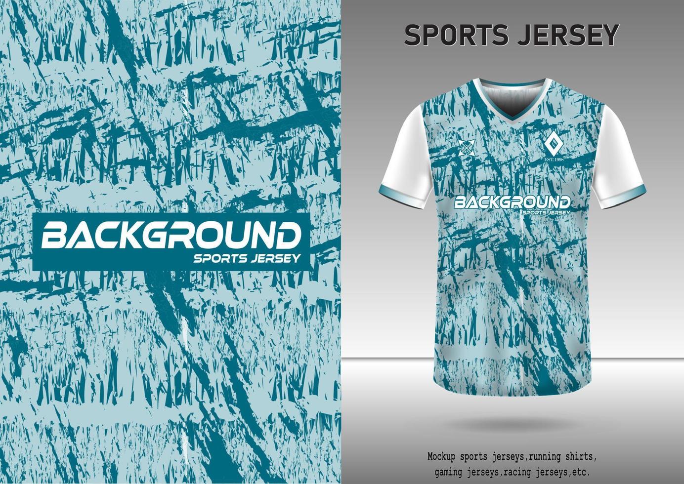 maqueta, fondo de camiseta deportiva, camiseta de fútbol, fondo de juego, carrera, camiseta de carreras, etc. vector
