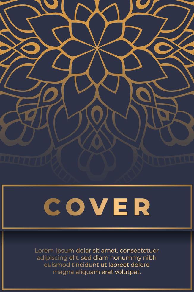 Luxury mandala background with floral ornament elements, Hand-drawn mandala design, Ethnic floral mandala template for invitation, card, wedding, logos, cover, brochure, flyer, banner vector