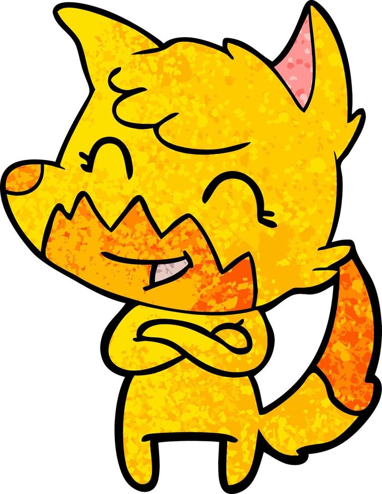 Vector fox character in cartoon style