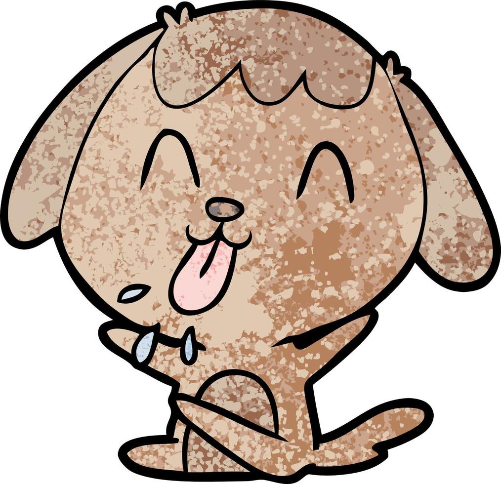 Vector dog character in cartoon style