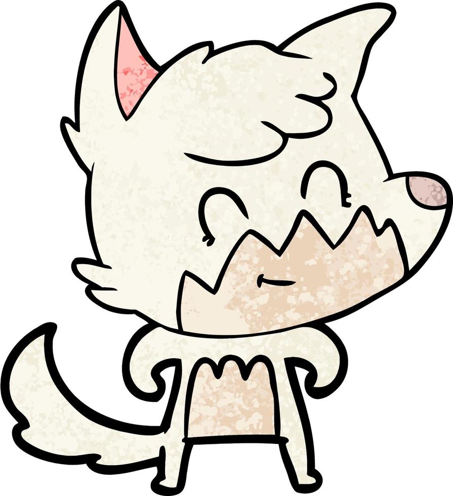 Vector fox character in cartoon style